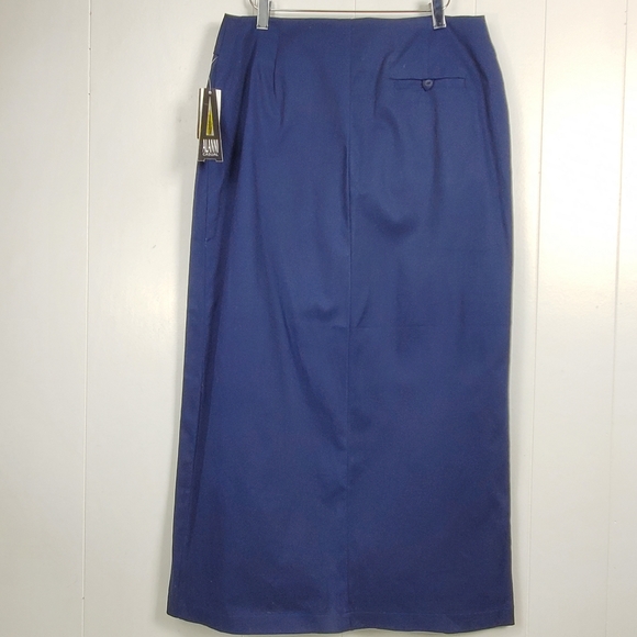 NWT Alanni Blue pencil skirt with slit size 10 - Picture 9 of 10